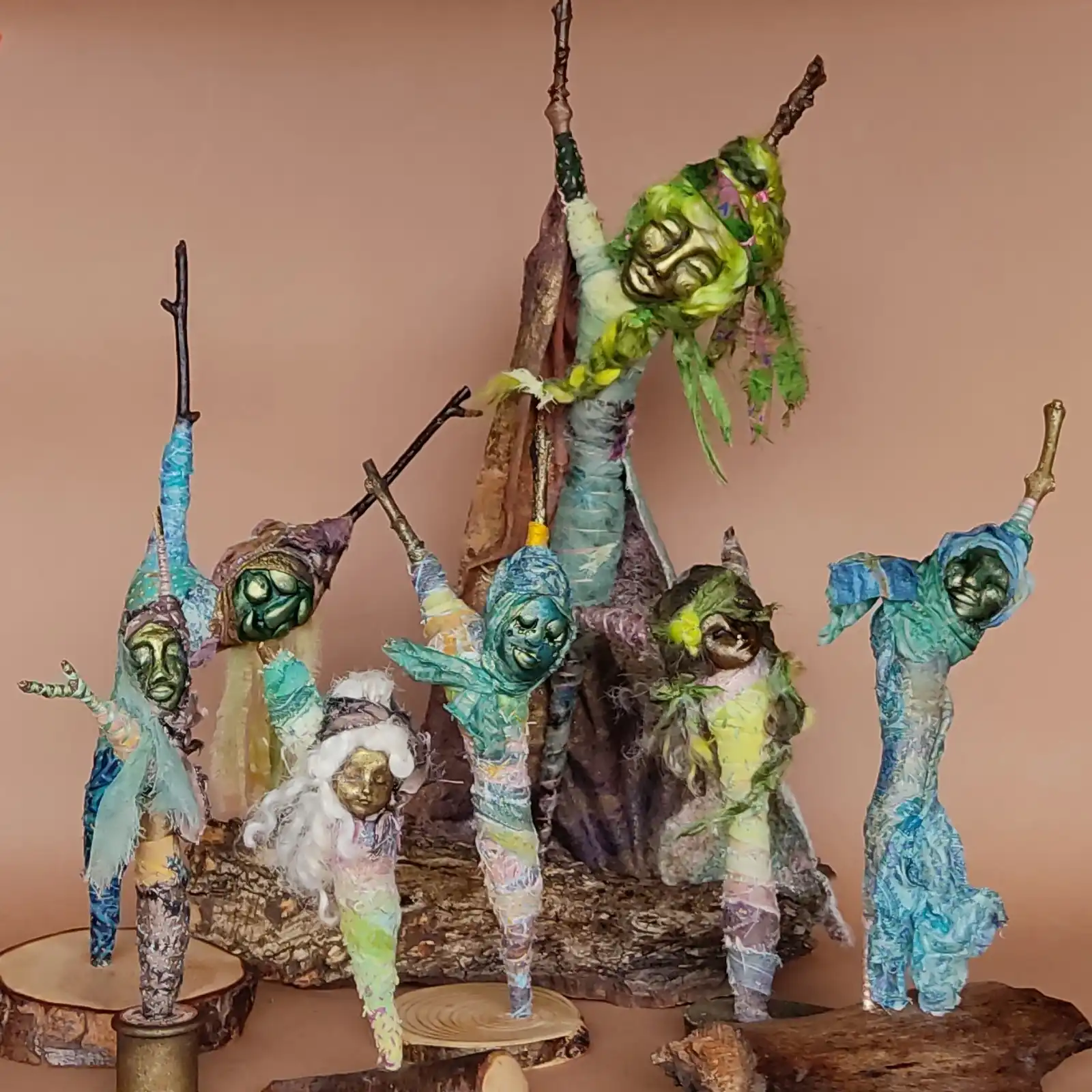 Thumbnail: Dryad Trees 1 and Art Doll - Gillian Runting