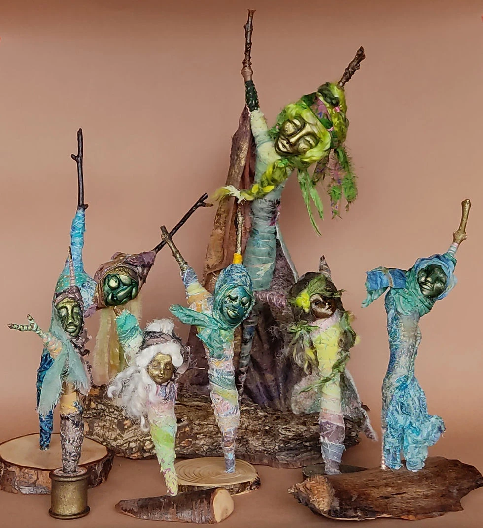 Oneid Mountain 1 & 2 with Art Doll - Gillian Runting