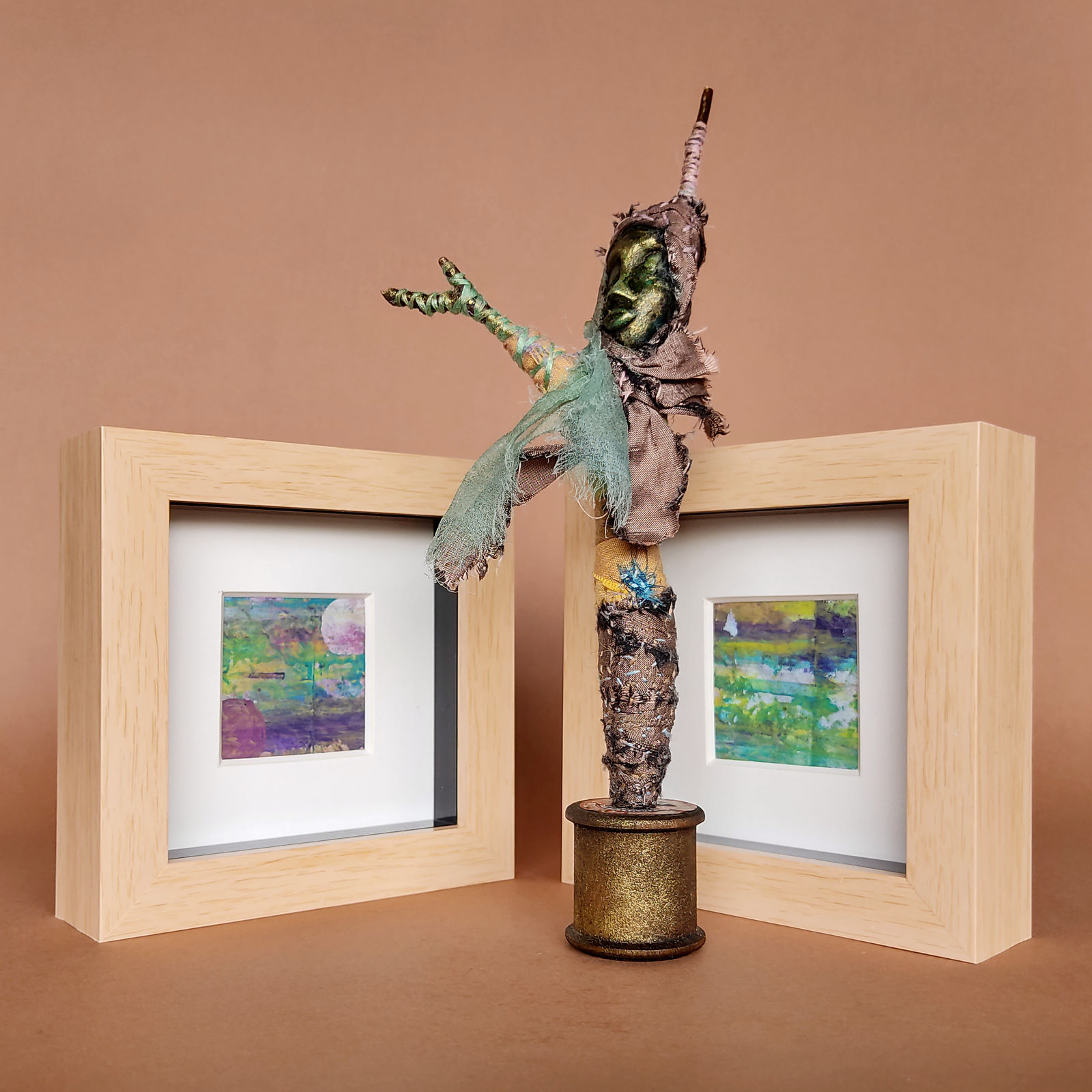 Oneid Mountain 1 & 2 with Art Doll - Gillian Runting