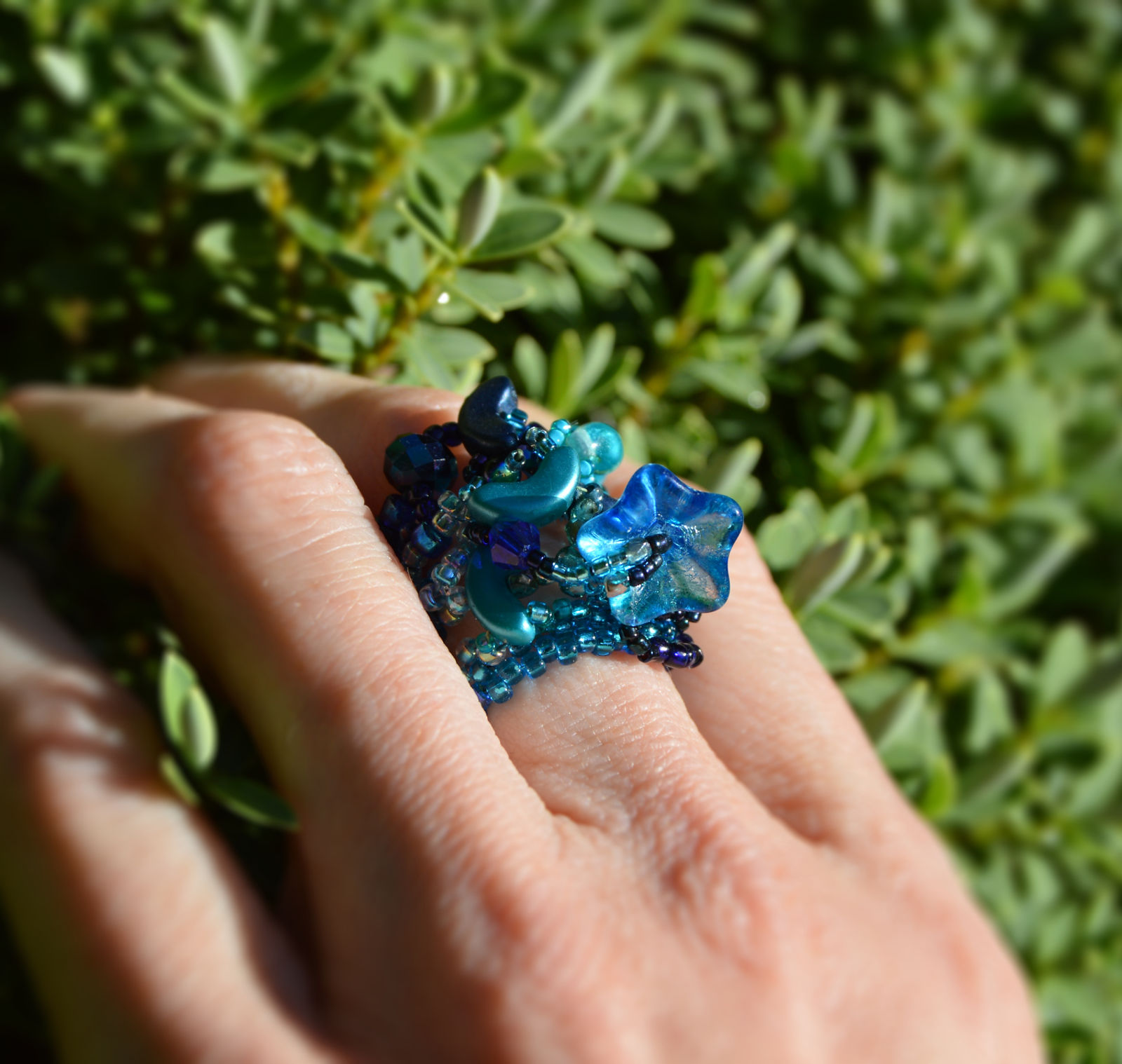 Crystalline Bloom Sculptural Ring - Annie Cole