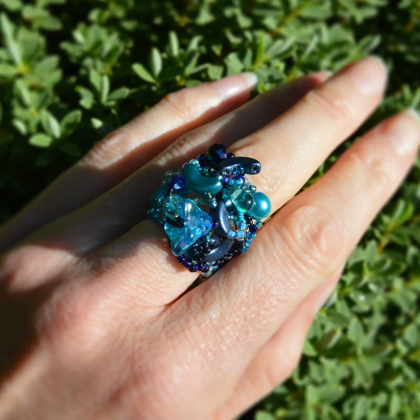 Thumbnail: Crystalline Bloom Sculptural Ring - Annie Cole