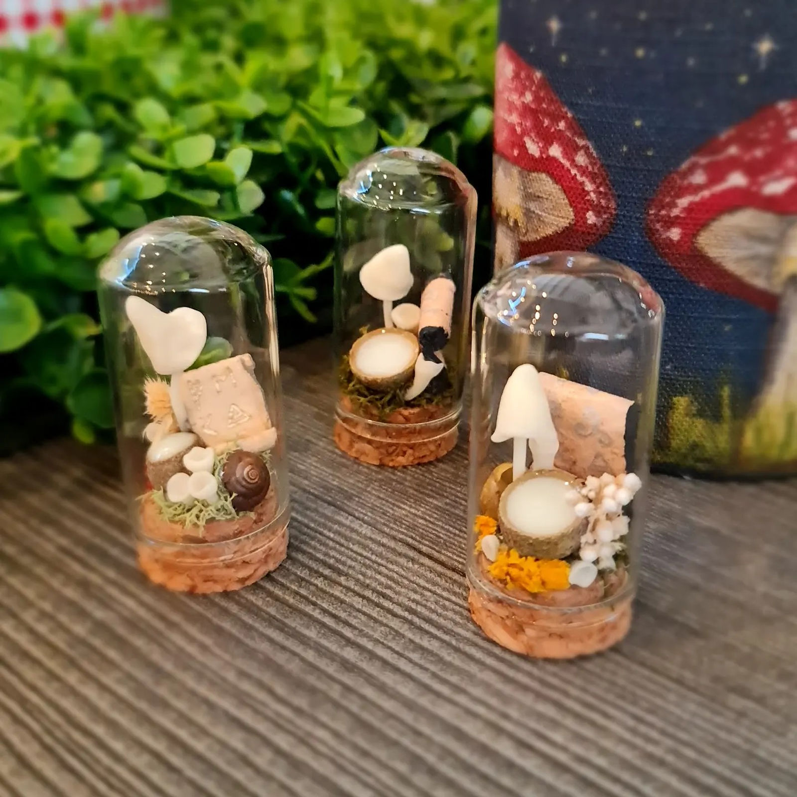 Miniature GITD Mushroom Dome - Clare-Louise Battersby