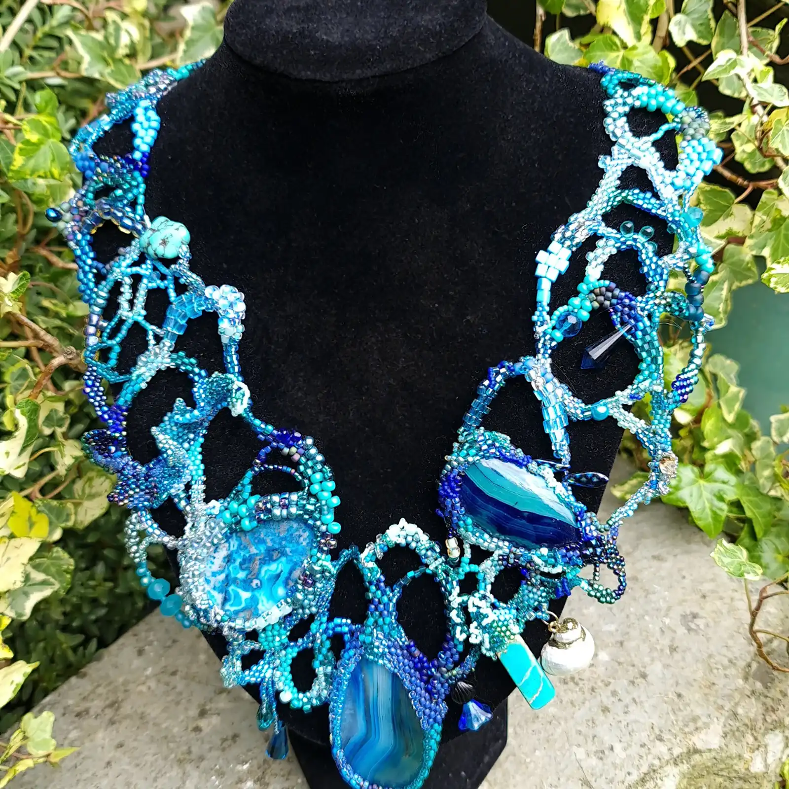 Thumbnail: Sea Foam Serendipity Sculptural Necklace - Annie Cole