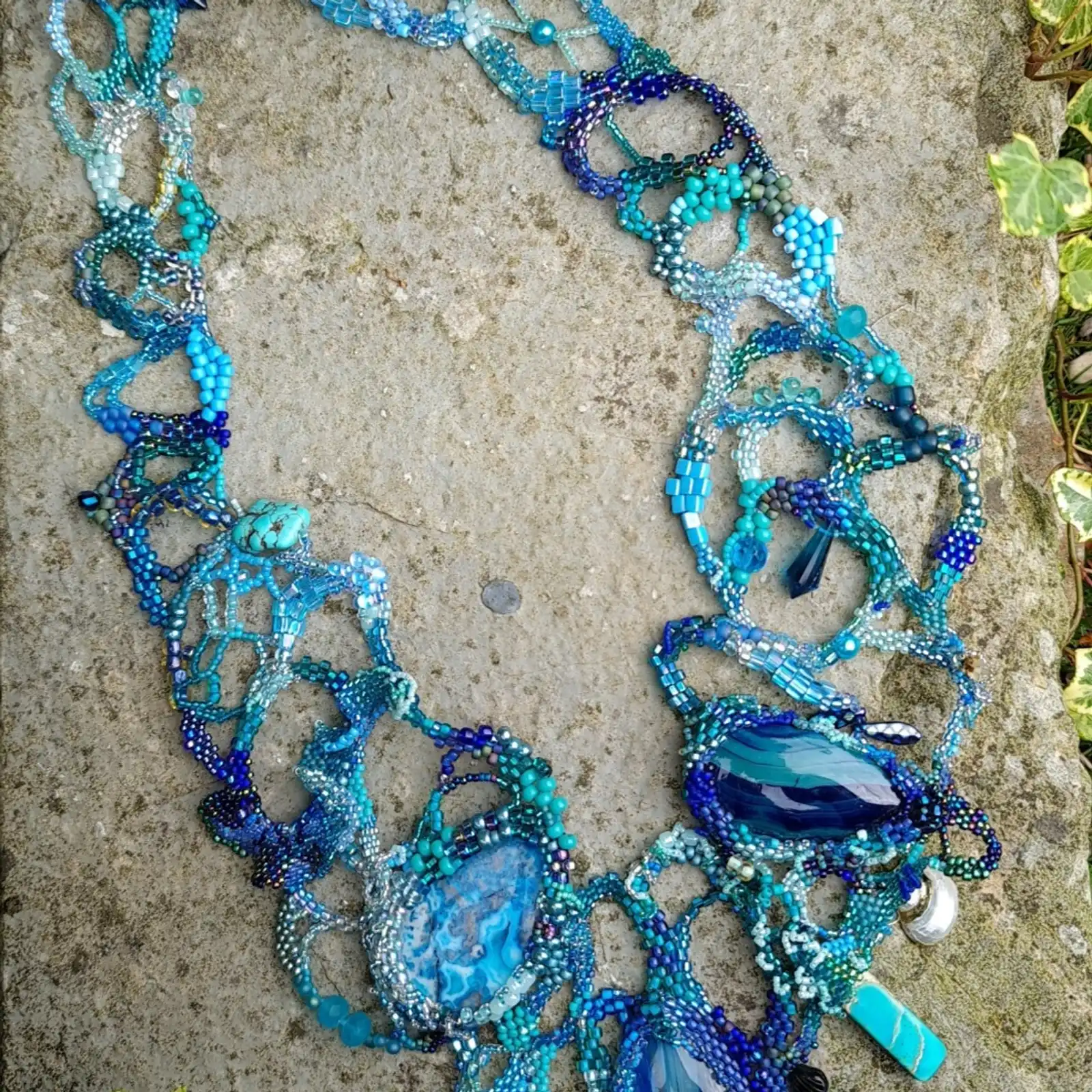 Thumbnail: Sea Foam Serendipity Sculptural Necklace - Annie Cole